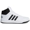 Adidas Hoops 2.0 Mid White Black Sneakers BB7208