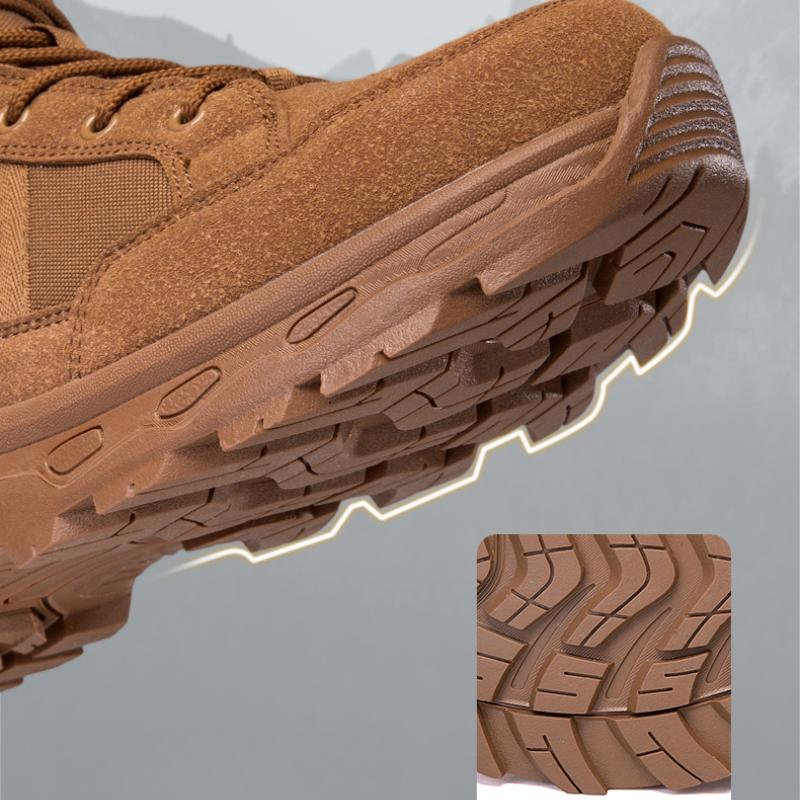New Men's Hiking Boots High Top Combat Training Boots Anti Slip Snow Boots Field Desert Boots Outdoor Cycling Shoes