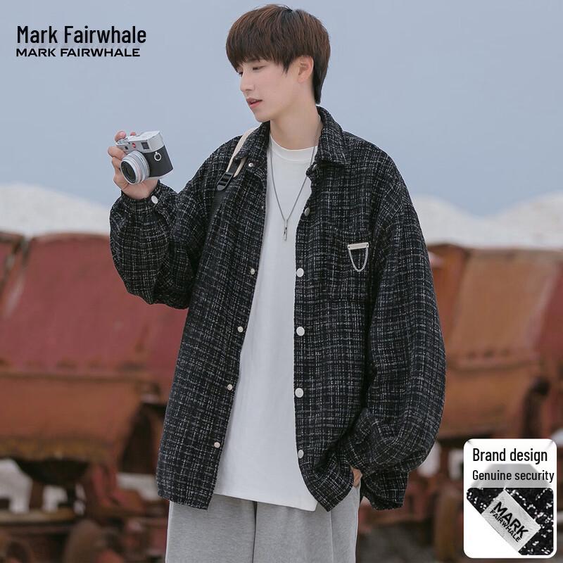 Mark Fairwhale Men s Plaid Long-Sleeve Shirt L