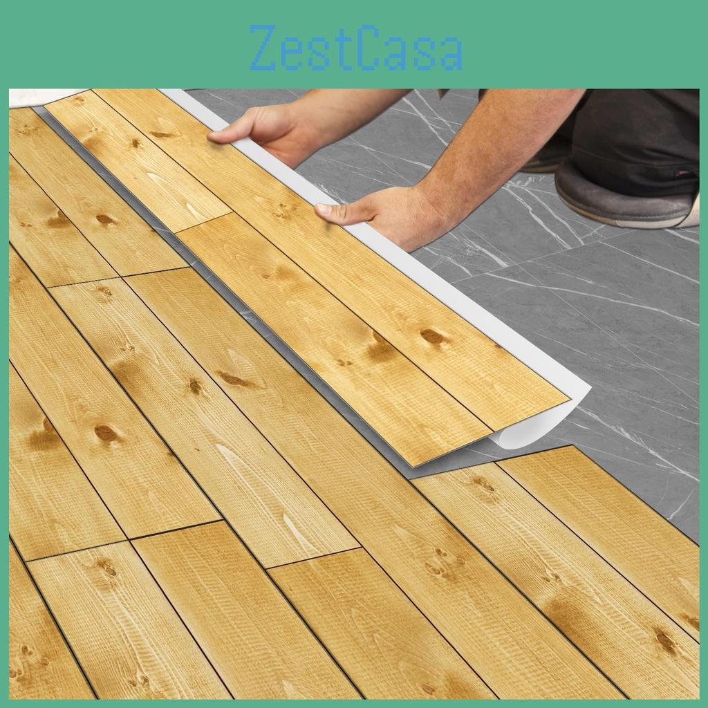1pcs Floor Wood Grain Stickers Modern Style Pvc Wall Sticker Waterproof Selfadhesive Bedroom Toilet Kitchen Home Floor Decals