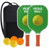 Pickleball-Schläger 2er-Set, Fiberglas-Pickleball-Set mit Pickleball-Schlägern und Tragetasche, Pickleball-Geschenke für Anfänger, Pickleball-Schläger-Set