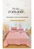 Premium Stylish Gauze Summer Quilt Set - Washable 4-Piece Air Conditioning Thin Quilt for Dorms