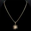 Witchcraft Retro Sun Goddess Necklace for Women/Men Stainless Steel Gold Color Vintage Necklaces Jewerly Collar Mujer NHH16S02