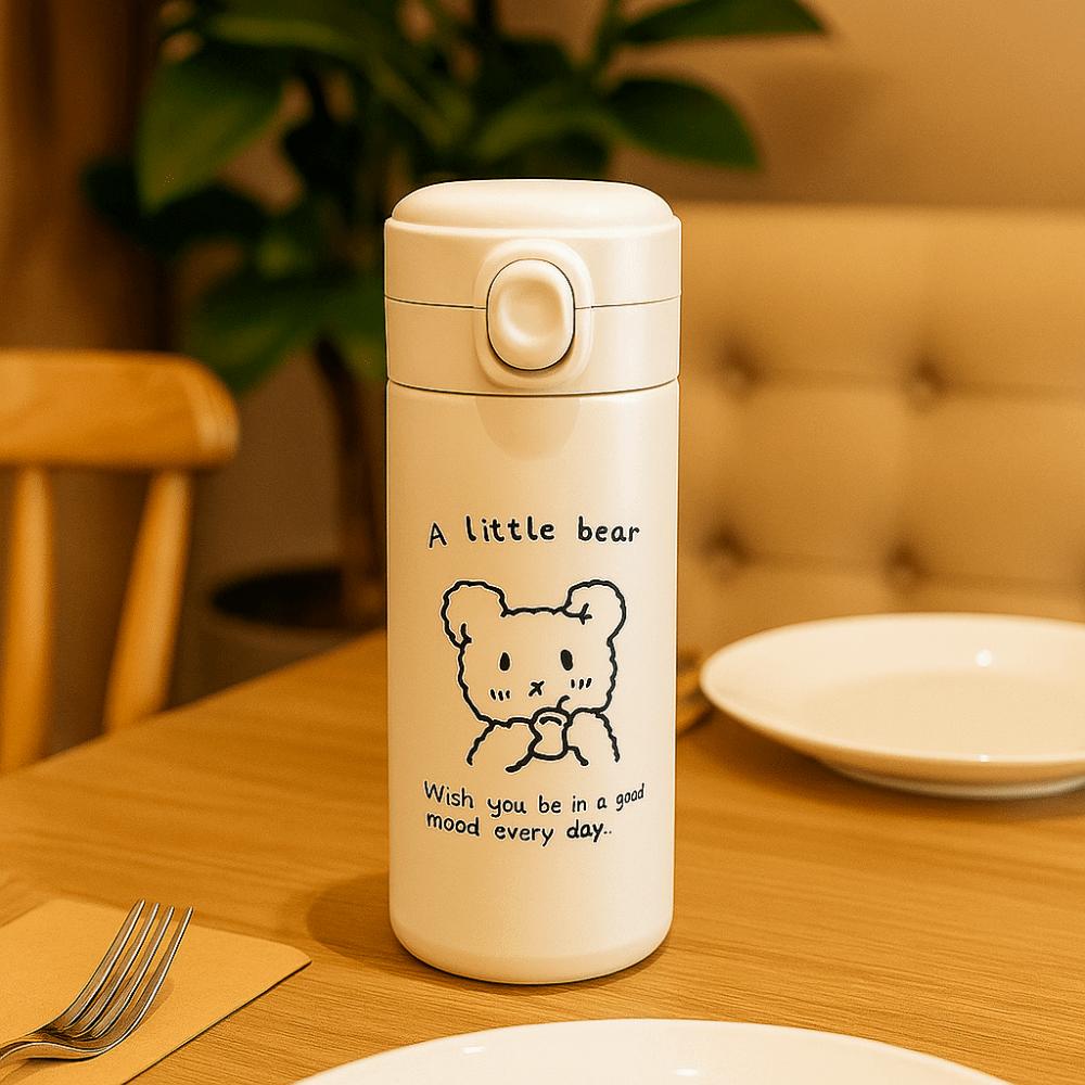 Leak Proof Cartoon Tumbler Vacuum Insulation Kids Water Cup  Students Use