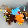 Cartoon Lantern Fish Plush Toy Simulation Monkfish Cute Lophiiformes Ocean Animal Doll Birthday Gift for Kids