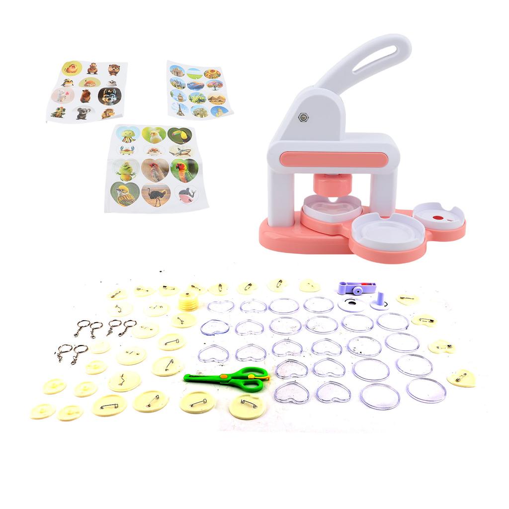 Máquina de Fazer Botões NaMachine 2,2 polegadas 1,4 polegadas Botão de Alfinete Máquina de Pressionar Botões NaMachine com Cortador para Ímãs de Geladeira