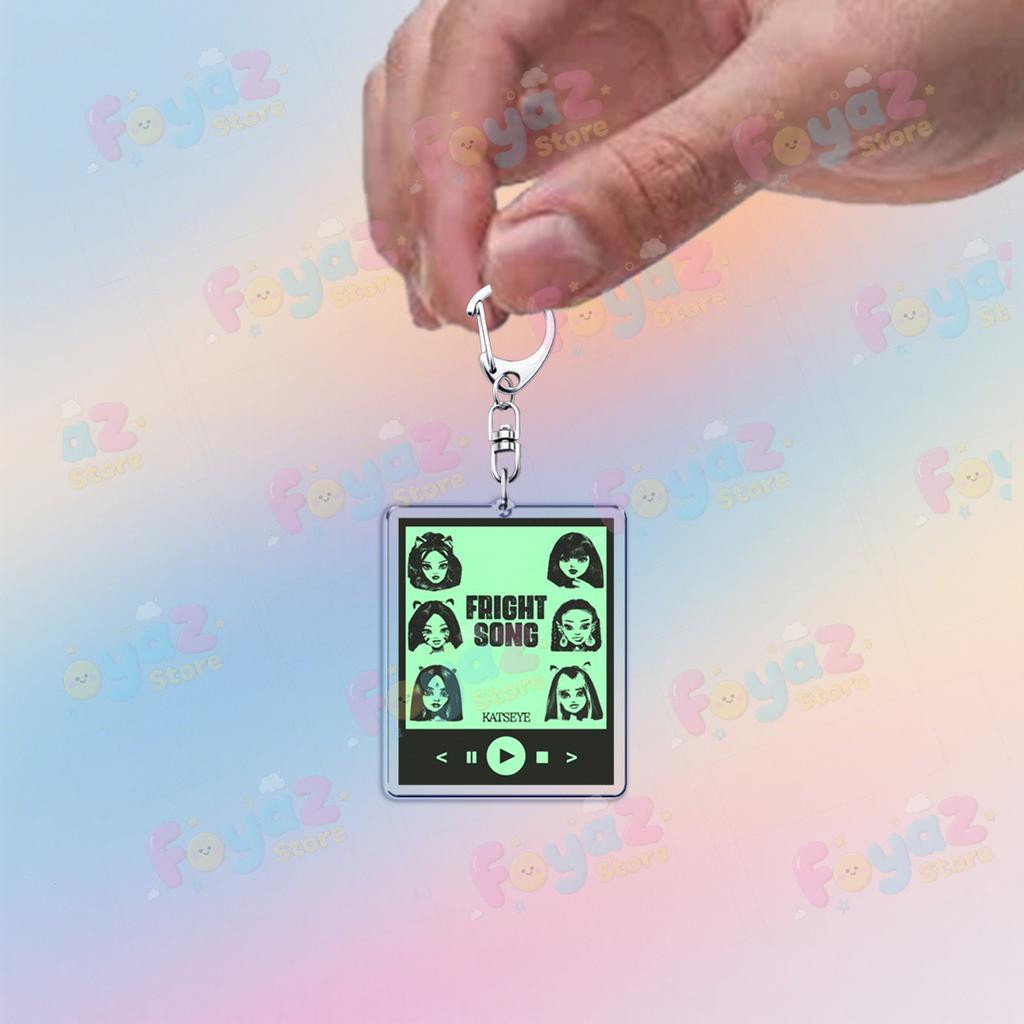Fashion K-pop Katseye Sis Keychain Accessories Bag Softisstrong Megan Manon Keyrings Jewelry Gifts for Friends