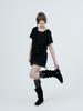 Phased Eyelet Lace Hooded Dress_Black