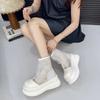 Summer Fashion Mesh Surface Women's Boots Shoes for Women 2026 New Sponge Bottom Solid Hollow Out Breathable Ladies Shoes