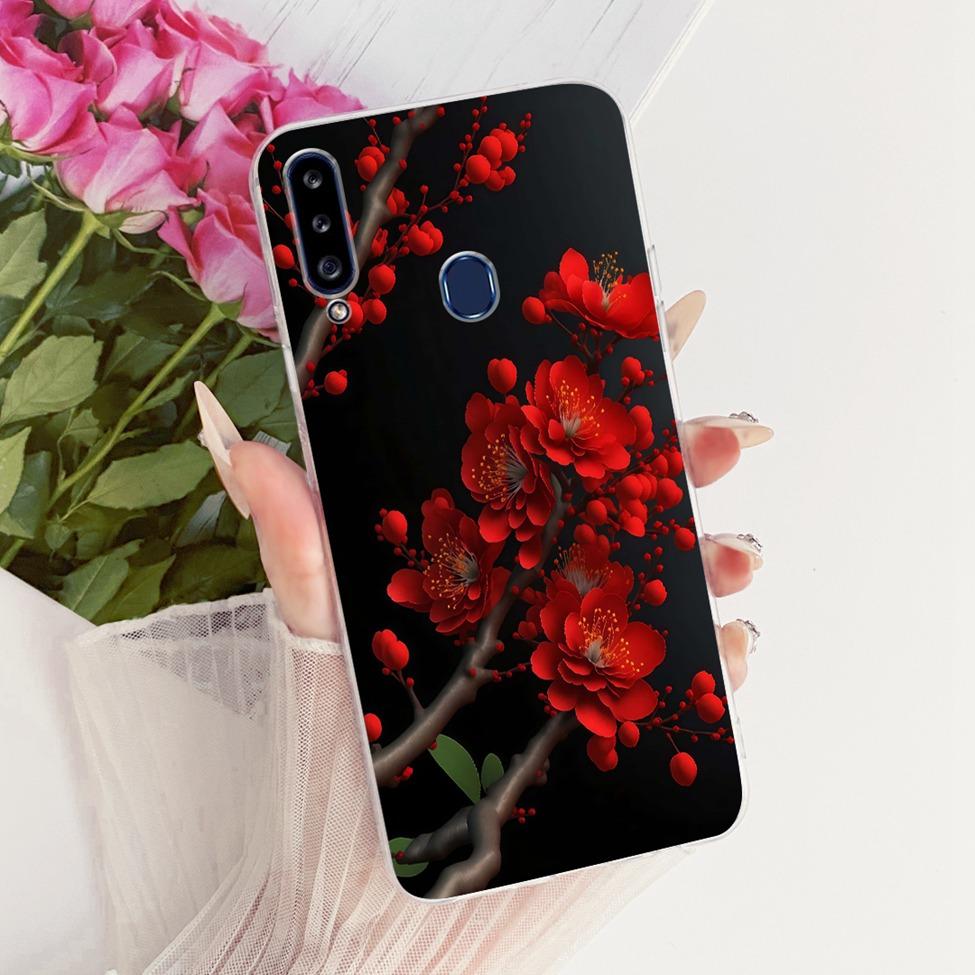 Clear Cover For Samsung A20s Case SM-A207F Cute Fashion Butterfly Funny Painted Casing For Samsung Galaxy A20s SM-A207M SM-A2070