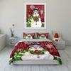 Let It Snow Snowman Set Bedding Duvet Cover Set Duvet Cover Pillowcases  (1*Duvet Cover 2*Pillowcases, without duvet insert)