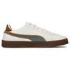 Puma Club Retro Prep Leather Comfortable Durable Lightweight Low-Top Sneakers Unisex Sneakers White Gray Green 389404-02