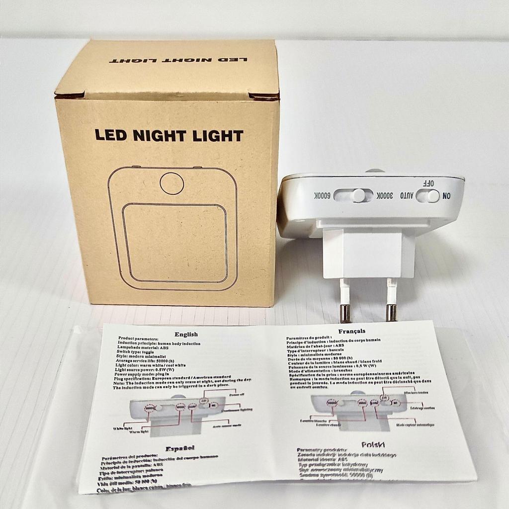 Wireless Smart LED Night Light with Motion Sensor & Battery Power for Hallway & Bedside
