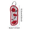 Lovely Embroidery Flower Key Holder Practical Decorative Item Wallet Keychain Pendant Charm For Travel And School