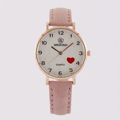 UTHAI CQ79 Fashion Digital Love Women Watch Student Belt LOVE Quartz Watch Compact Clock Gift Watches for Woman