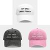 Street Style Letter Denim Baseball Cap With Embroidery And Adjustable Strap For Men And Women