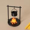 1:12 Scale Camping Tent Model Decoration Simulated Outdoor Tent Ornament Miniature Scene Accessories Doll Small Tent Toy