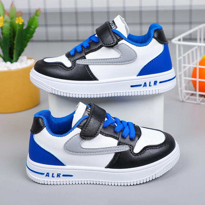 Children's Leather Panel Shoes Spring and Autumn New Boys' Sports Shoes Girls' Shoes Korean Style Student Single Shoes Casual Shoes