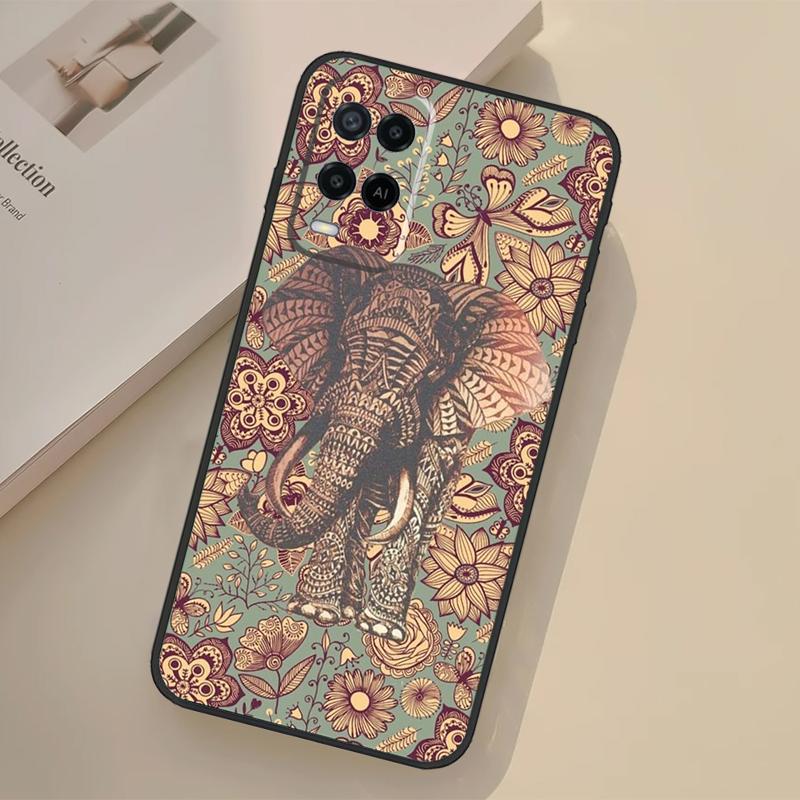 Elephant Mandala Aztec Case For Oppo A98 A78 A18 A38 A58 A60 A80 A40 A96 A76 A16 A94 A74 A54 A15 A17 A57 A77 A5 Pro