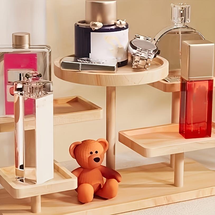 Wooden display rack with storage rack - Multi-layer storage box for jewelry.superior plants - for jewelry bead display