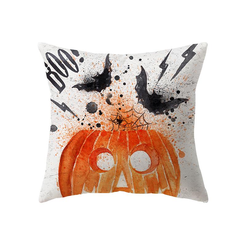 Pumpkin Halloween Theme Pillow Cover Sofa Cushion  Holiday Gift Party Decoration Home Decor