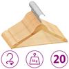 Non-slip Hangers 20 Pcs Hardwood