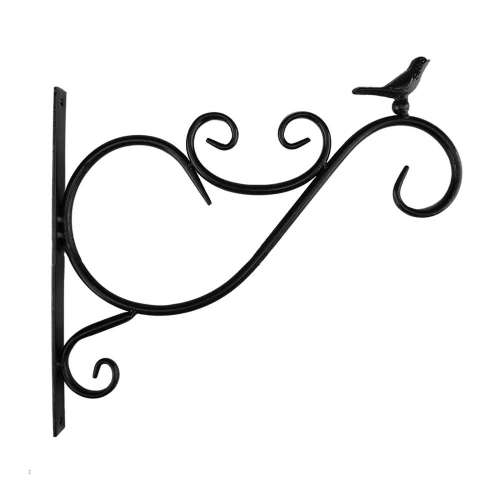 Metal Wall Hook Coated Plant Hanger Animal Silhouette Hook Anti-Rust Bracket For Hanging Plants Outdoors Bird Feeder Lanterns
