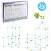 Stem Science And Education 120 Pieces Patchwork Tent Diy Construction Castle Bead Tent Game House Indoor Outdoor Toys