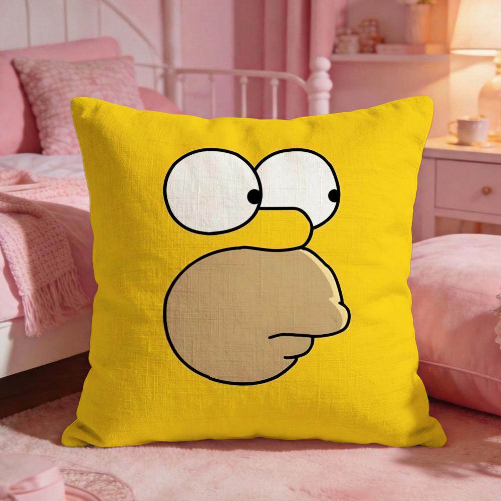 The SSimpsonss Funny Anime Cushion Cover Premium Comfort Reversible Pillow Cove Two In One Design For Any Room  Car Interior