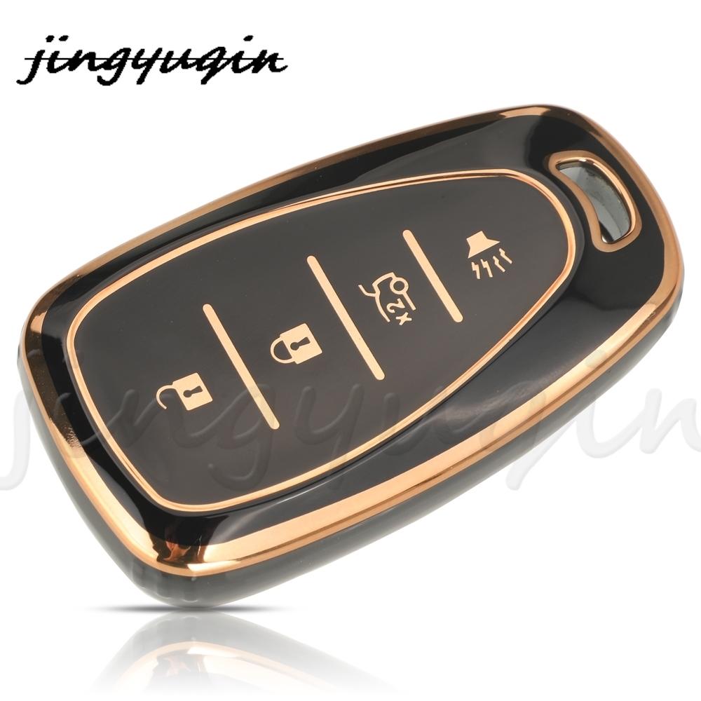 Jyq Tpu Auto Remote Car Key Case For Chevrolet Chevy Camaro Cruze Malibu Equinox Onix Spark Equinox Sonic Volt Protect Shell