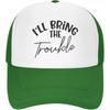 Ill Bring The Crazy Slogan Trucker Hat Funny Adult Unisex Polyester Baseball Cap Casual Party Gift