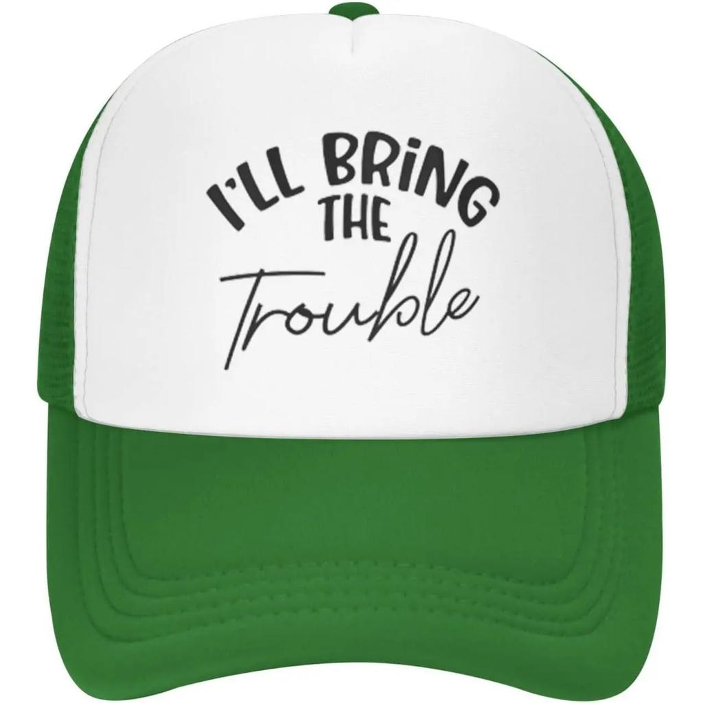 Ill Bring The Crazy Slogan Trucker Hat Funny Adult Unisex Polyester Baseball Cap Casual Party Gift