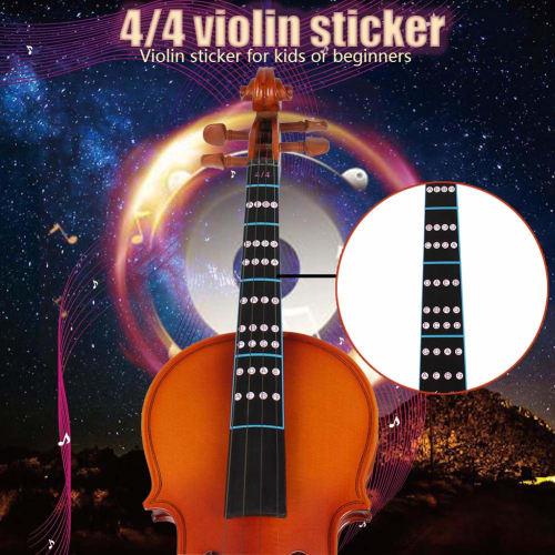 4/4 Size Violin Fretboard Stickers, Water & Heat Resistant, Scale Position Stickers for Practice