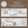 Beautiful Day Retro Manuscript Tape: Journal Decoration Stickers