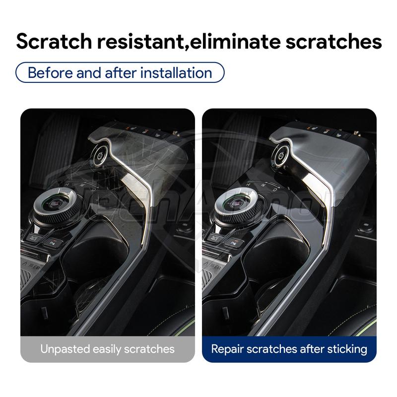 Car Interior TPU Protector Anti-scratch Film For Kia EV6 2022-2024 Auto Protective Transparent Anti-tear Stickers Accessories