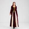 Halloween Court Noble Princess Queen Costume, Retro Royal Drama Stage Performance Costume