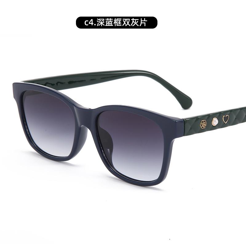 Box Anti-Ultraviolet Sunglasses Decorative Glasses Street Photography Trendy Sunglasses Women