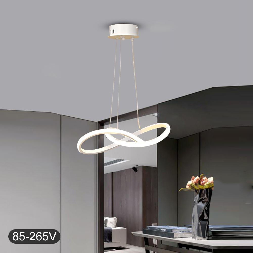 Circle Rings LED Pendant Lamp Acrylic Aluminum Bedroom Chandelier Home Decoration Light Fixture for Living Room Restaurant Villa