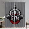 Blackout Curtains 2 Pieces Gym Tulle for Bedroom Partition Window Curtain for Room 2 Panel Halloween Decoration Shades Living