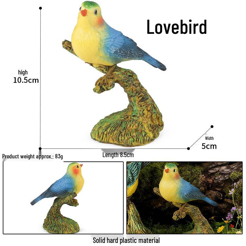 Children's Animal Simulation Toy Set: Eagle, Falcon, Secretary Bird, Owl Figurines