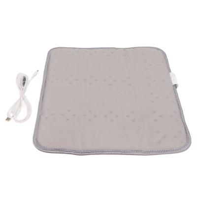Electric Heating Cushion Promote Circulation Relieve Fatigue Heating Chair Cushion for Office Car Grey