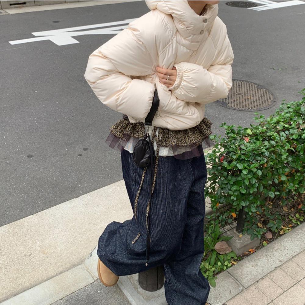 Sweet Ruffled Edge Waistband Shirt Extender Layer Outfits Belt  Waist Accessories