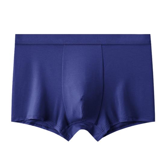 Mens Underwear Moisture Wicking Solid Color Boxers Briefs Summer Cool Breathable Quick-Dry Adults Trunks with Elastic Waistband