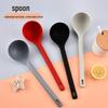 2023 Heat-Resistant Silicone Long-Handle Soup Ladle - Non-Stick Pot and Porridge Spoon
