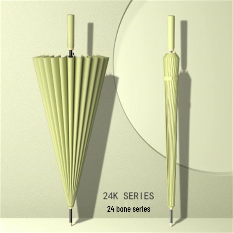 24-Rib Automatic Long Handle Umbrella