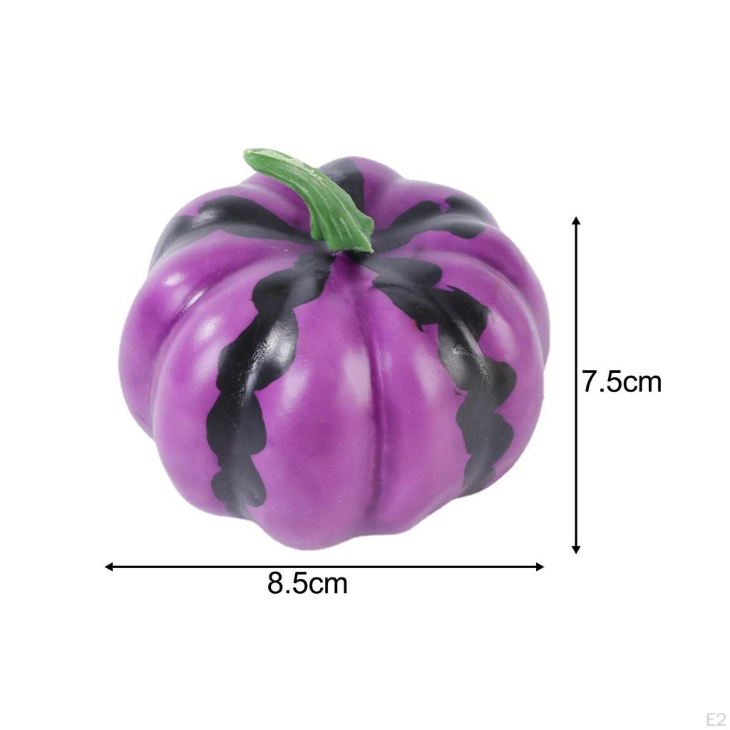6 Pieces Halloween Foam Props, Fake Pumpkins, Mini Simulation Pumpkins Model, for