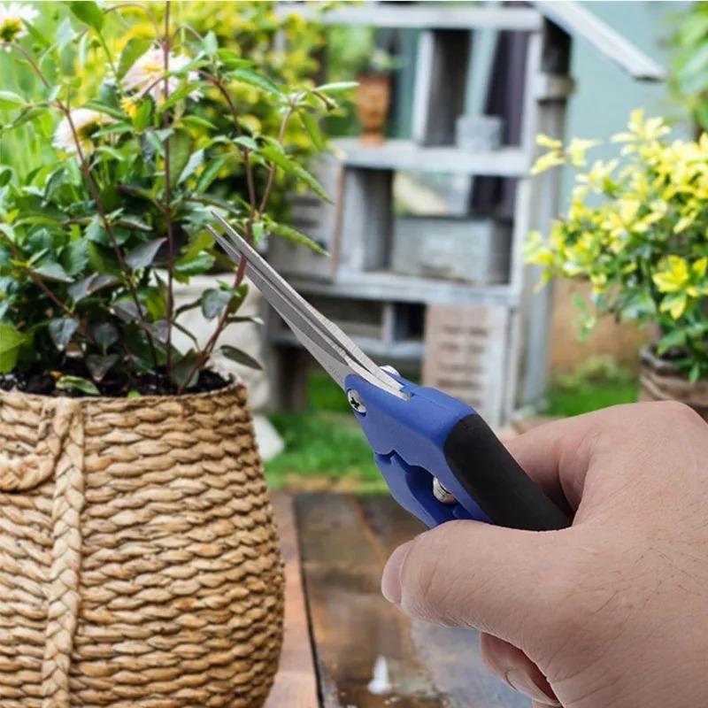 Foarfece de grădinărit de 6,5 inci Foarfece de tundere de mână Foarfece de tundere cu lame drepte din oțel inoxidabil pentru plante
