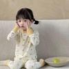 2025 Spring/Summer Children's Lycra-Cotton Pajamas: Korean Style, Tagless, Casual Home Wear Set