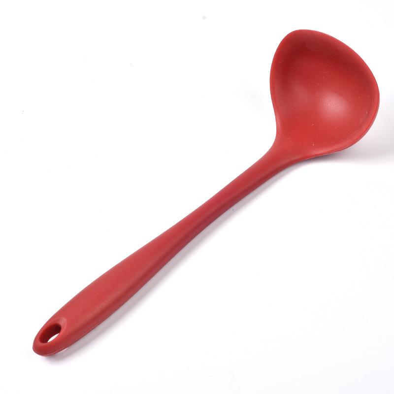 

Silicone Soup Ladle with Long Handle - Durable, Anti-Scald, and Non-Stick Safe