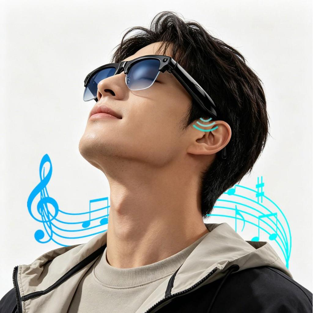 Smart AI Glasses: 800W HD Video Recording, Sports Bluetooth, Translation, with Camera Functionality